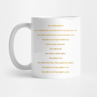 The 10 Commandments Mug